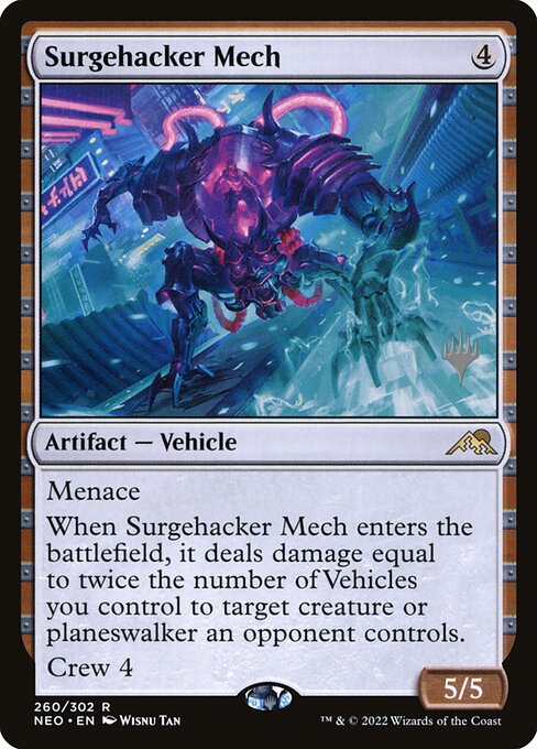 Kamigawa: Neon Dynasty Promos - 260p - Surgehacker Mech - Rare - C - Foil - Promo