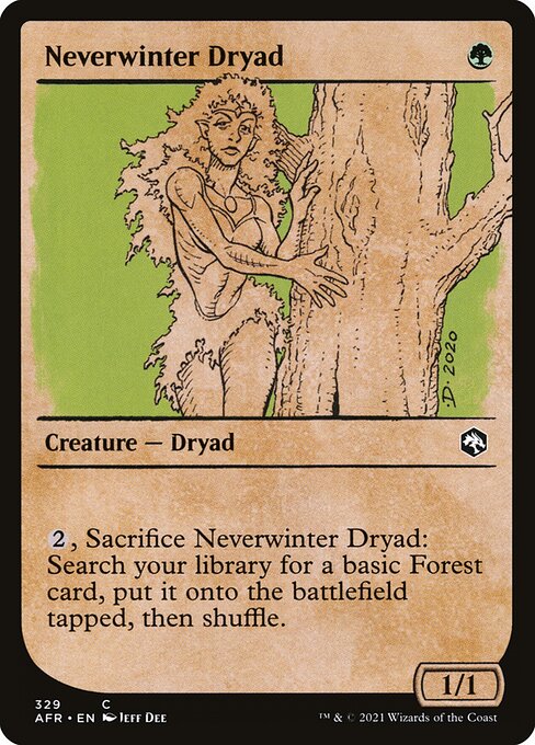 Adventures in the Forgotten Realms - 329 - Neverwinter Dryad - Common - G - Non-foil
