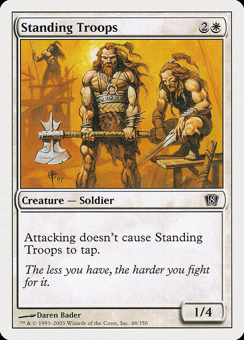 Eighth Edition - 48 - Standing Troops - Common - W - Non-foil