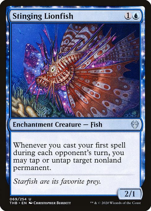 Theros Beyond Death - 69 - Stinging Lionfish - Uncommon - U - Non-foil
