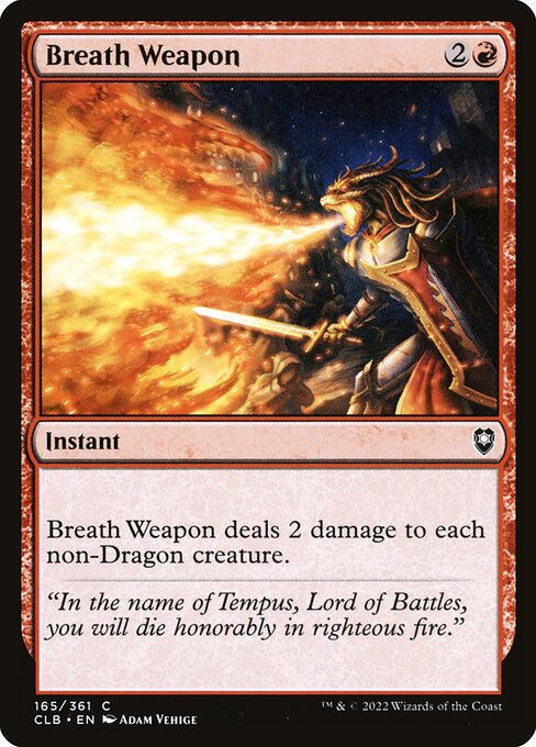 Commander Legends: Battle for Baldur's Gate - 165 - Breath Weapon - Common - R - Non-foil