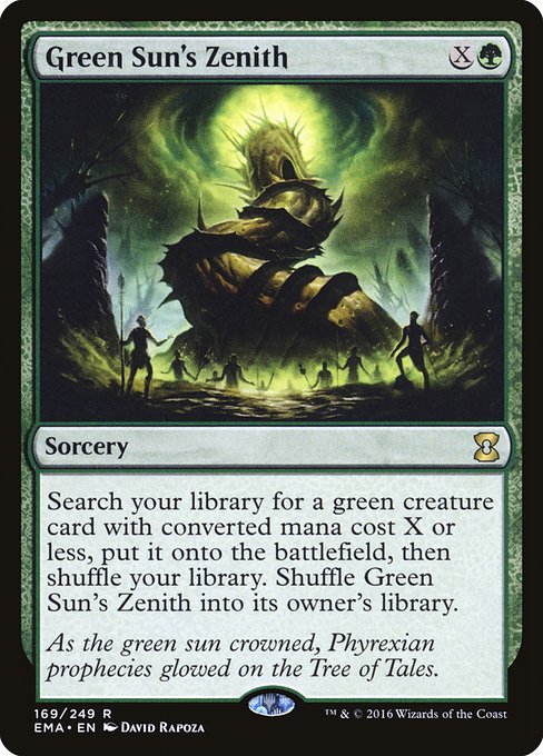 Eternal Masters - 169 - Green Sun's Zenith - Rare - G - Non-foil
