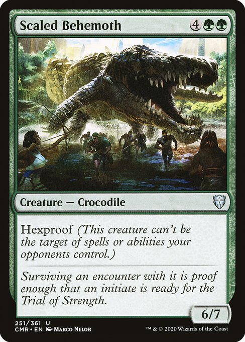 Commander Legends - 251 - Scaled Behemoth - Uncommon - G - Non-foil
