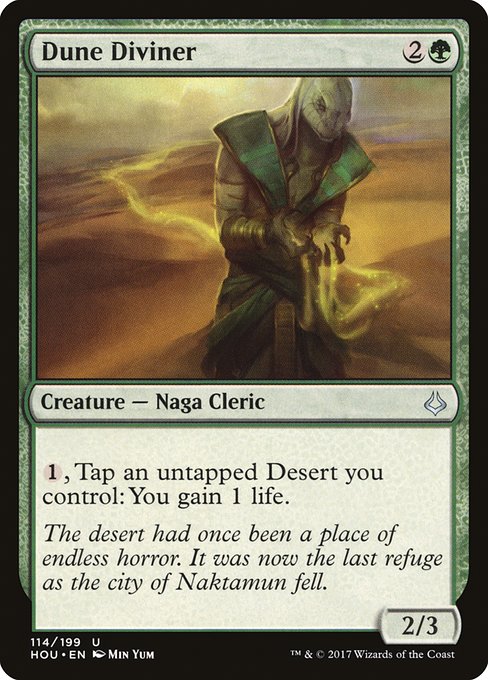 Hour of Devastation - 114 - Dune Diviner - Uncommon - G - Non-foil