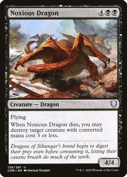 Commander Legends - 139 - Noxious Dragon - Uncommon - B - Non-foil