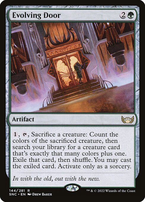 Streets of New Capenna - 144 - Evolving Door - Rare - G - Non-foil
