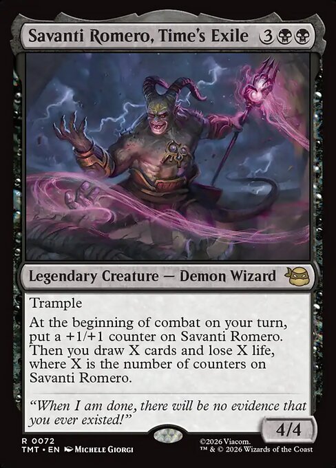 Teenage Mutant Ninja Turtles - 72 - Savanti Romero, Time's Exile - Rare - B - Non-foil