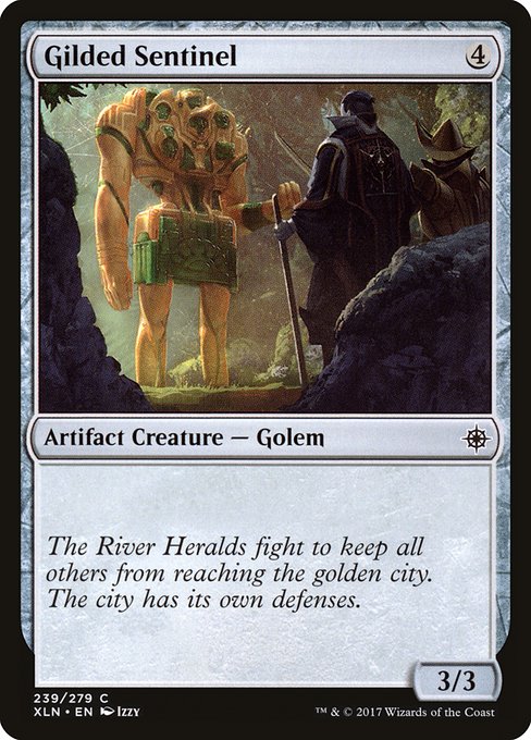 Ixalan - 239 - Gilded Sentinel - Common - C - Non-foil