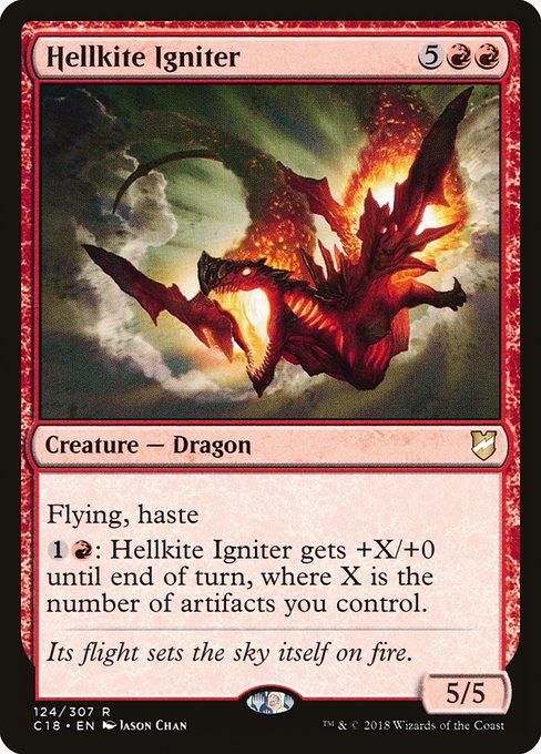 Commander 2018 - 124 - Hellkite Igniter - Rare - R - Non-foil