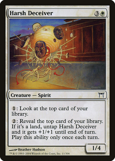 Champions of Kamigawa - 11 - Harsh Deceiver - Common - W - Non-foil