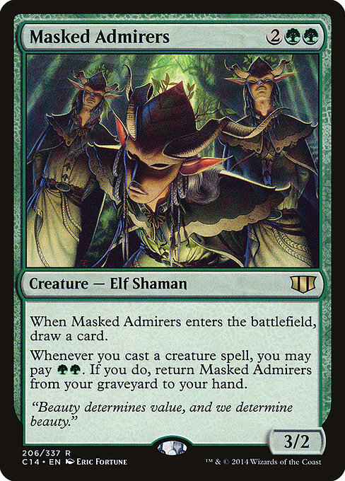 Commander 2014 - 206 - Masked Admirers - Rare - G - Non-foil