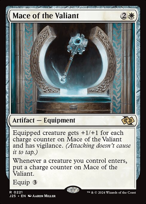 Foundations Jumpstart - 221 - Mace of the Valiant - Rare - W - Non-foil