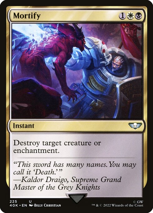 Warhammer 40,000 Commander - 225 - Mortify - Uncommon - WB - Non-foil