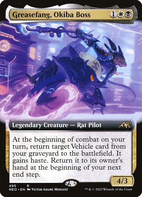 Kamigawa: Neon Dynasty - 485 - Greasefang, Okiba Boss - Rare - WB - Non-foil