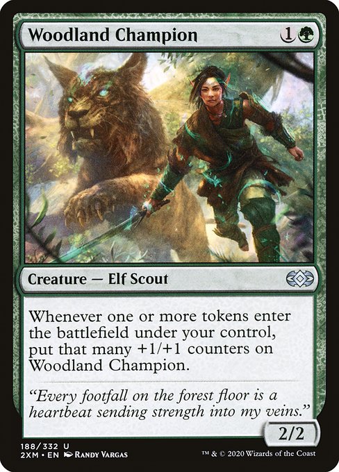 Double Masters - 188 - Woodland Champion - Uncommon - G - Non-foil