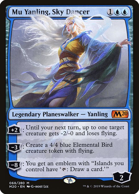 Core Set 2020 - 68 - Mu Yanling, Sky Dancer - Mythic - U - Foil