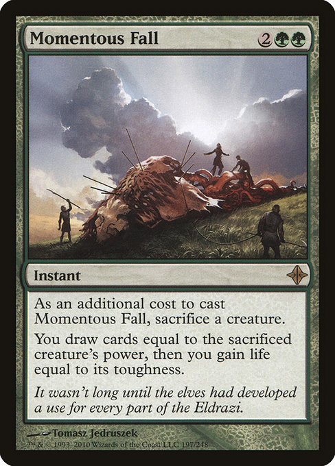 Rise of the Eldrazi - 197 - Momentous Fall - Rare - G - Non-foil