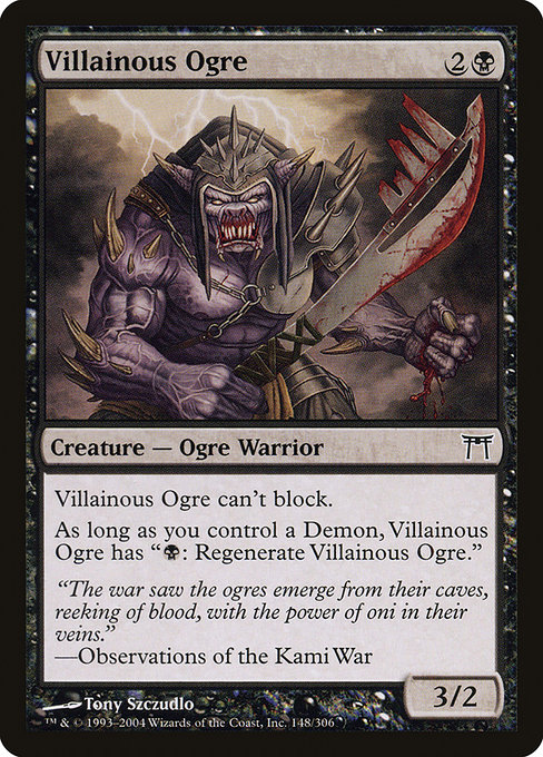 Champions of Kamigawa - 148 - Villainous Ogre - Common - B - Non-foil