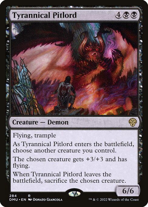 Dominaria United - 284 - Tyrannical Pitlord - Rare - B - Foil