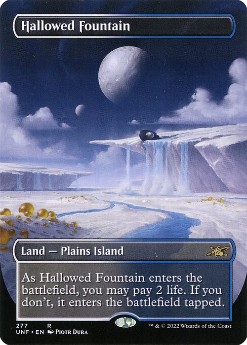 Unfinity - 277 - Hallowed Fountain - Rare - C - Foil