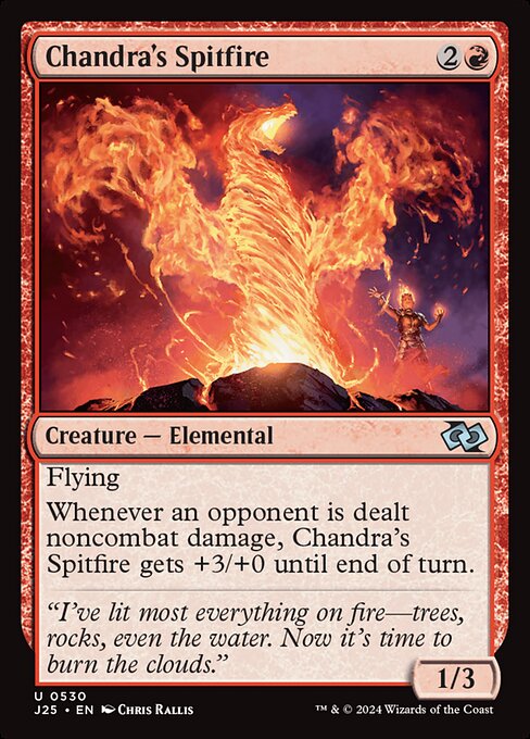 Foundations Jumpstart - 530 - Chandra's Spitfire - Uncommon - R - Non-foil