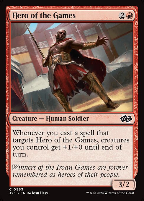 Foundations Jumpstart - 563 - Hero of the Games - Common - R - Non-foil