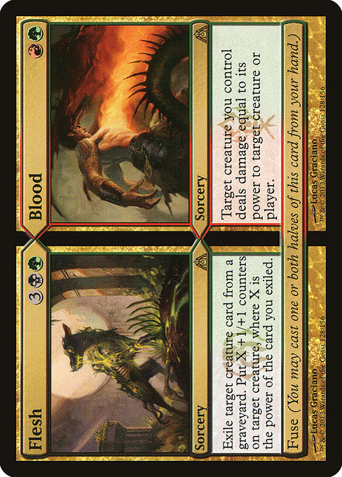 Dragon's Maze - 128 - Flesh // Blood - Rare - Multi - Non-foil