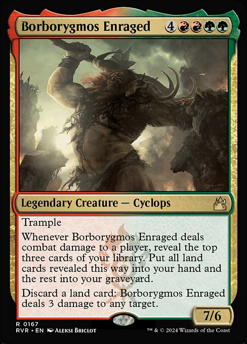 Ravnica Remastered - 167 - Borborygmos Enraged - Rare - RG - Non-foil