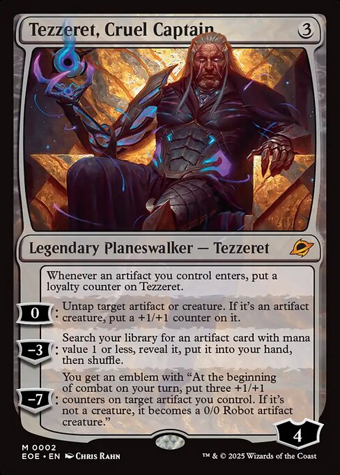 Edge of Eternities - 2 - Tezzeret, Cruel Captain - Mythic - C - Non-foil