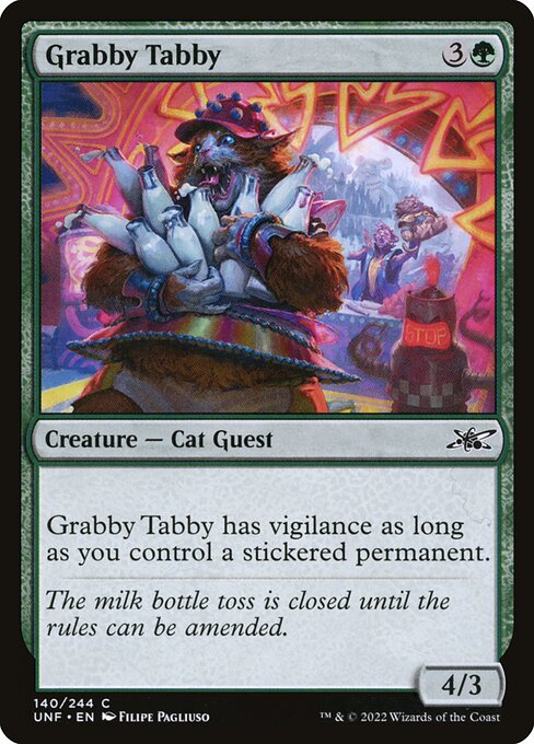 Unfinity - 140 - Grabby Tabby - Common - G - Non-foil