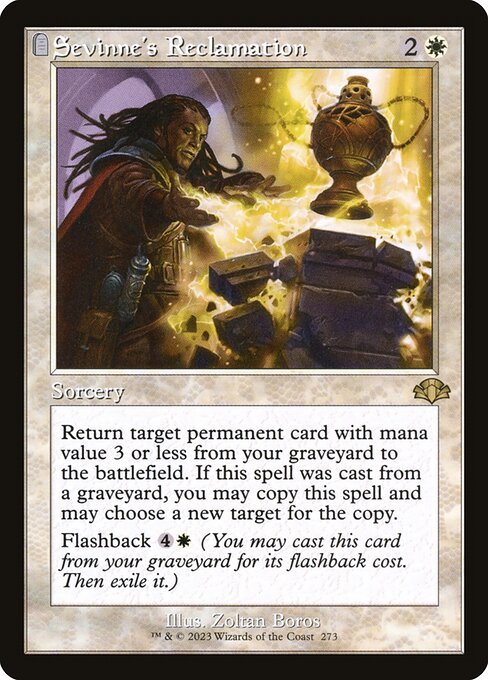Dominaria Remastered - 273 - Sevinne's Reclamation - Rare - W - Foil