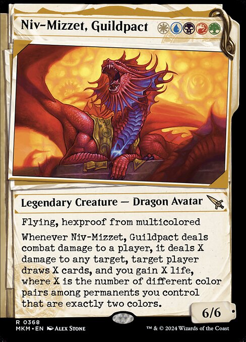 Murders at Karlov Manor - 368 - Niv-Mizzet, Guildpact - Rare - Multi - Non-foil