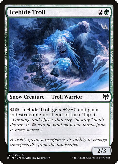 Kaldheim - 176 - Icehide Troll - Common - G - Non-foil