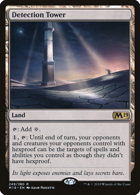 Core Set 2019 - 249 - Detection Tower - Rare - C - Non-foil