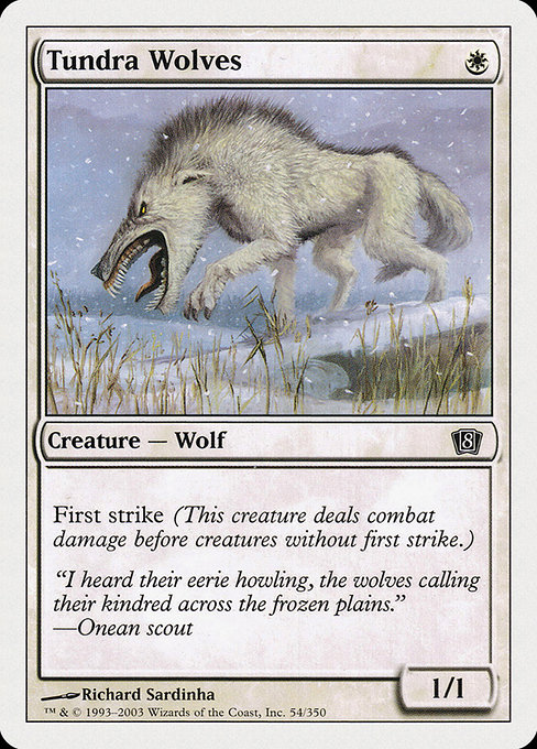 Eighth Edition - 54 - Tundra Wolves - Common - W - Non-foil