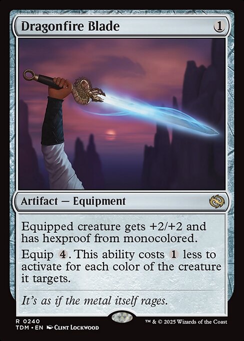 Tarkir: Dragonstorm - 240 - Dragonfire Blade - Rare - C - Non-foil