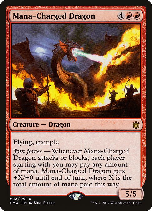 Commander Anthology - 84 - Mana-Charged Dragon - Rare - R - Non-foil