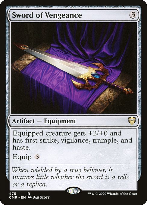 Commander Legends - 475 - Sword of Vengeance - Rare - C - Non-foil