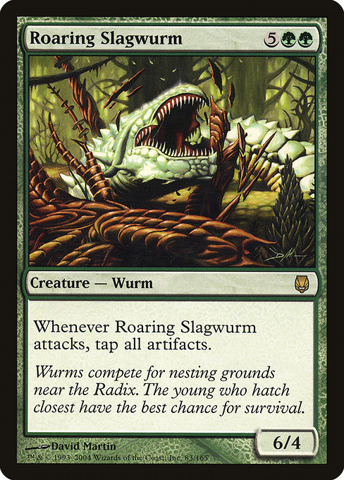 Darksteel - 83 - Roaring Slagwurm - Rare - G - Non-foil
