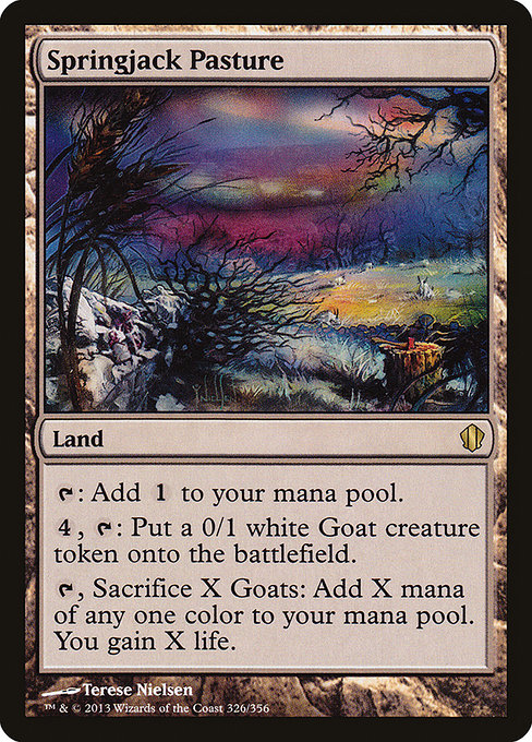 Commander 2013 - 326 - Springjack Pasture - Rare - C - Non-foil