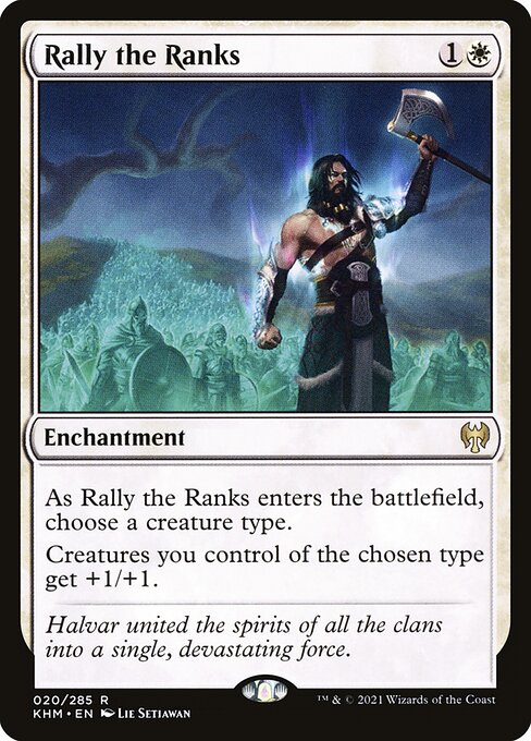 Kaldheim - 20 - Rally the Ranks - Rare - W - Foil