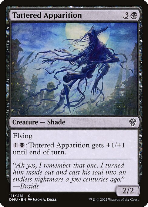 Dominaria United - 111 - Tattered Apparition - Common - B - Non-foil