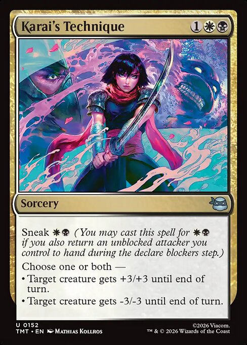 Teenage Mutant Ninja Turtles - 152 - Karai's Technique - Uncommon - WB - Non-foil