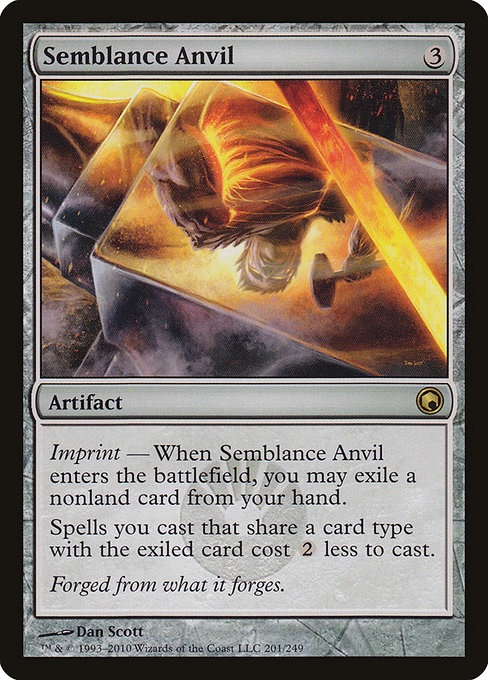 Scars of Mirrodin - 201 - Semblance Anvil - Rare - C - Non-foil