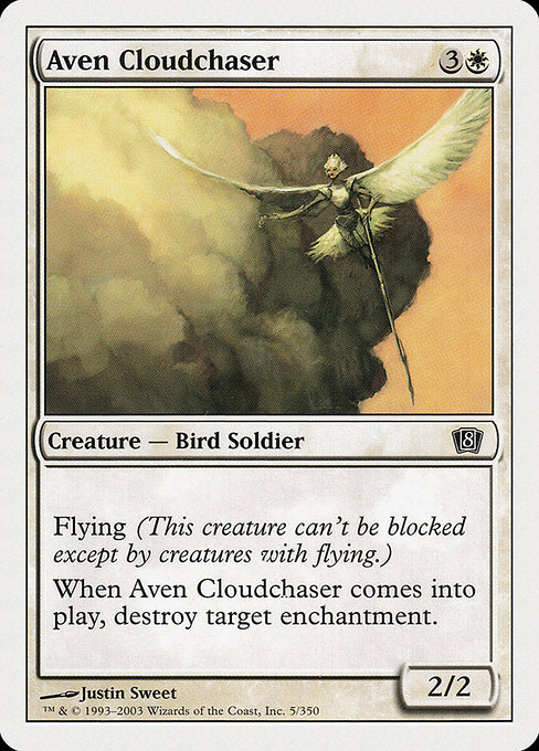Eighth Edition - 5 - Aven Cloudchaser - Common - W - Non-foil