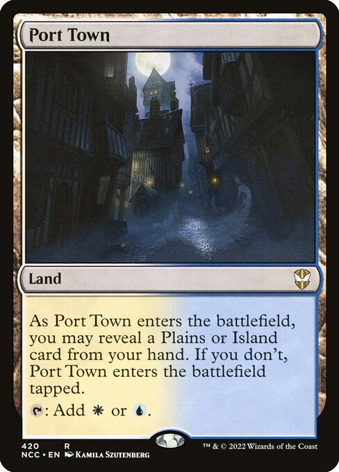 New Capenna Commander - 420 - Port Town - Rare - C - Non-foil
