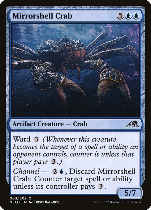 Kamigawa: Neon Dynasty - 63 - Mirrorshell Crab - Common - U - Non-foil