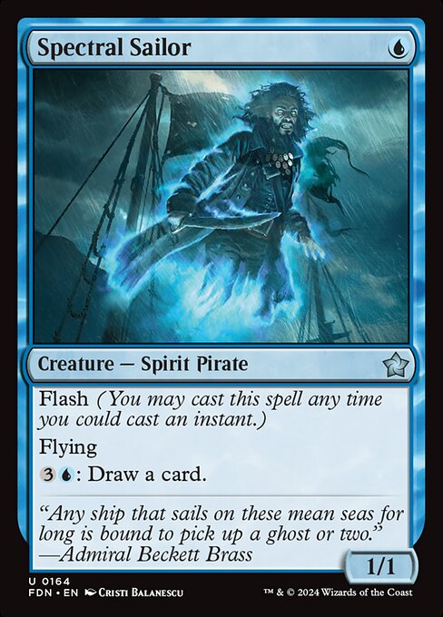Foundations - 164 - Spectral Sailor - Uncommon - U - Non-foil
