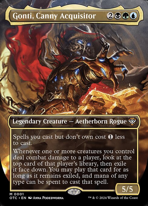 Outlaws of Thunder Junction Commander - 1 - Gonti, Canny Acquisitor - Mythic - Multi - Non-foil