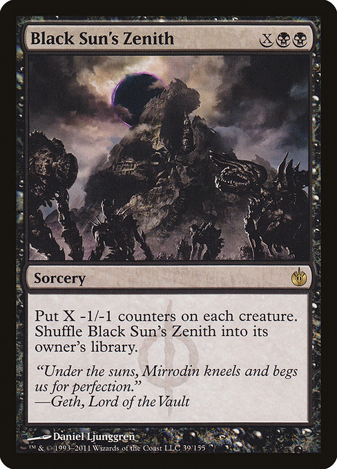 Mirrodin Besieged - 39 - Black Sun's Zenith - Rare - B - Non-foil